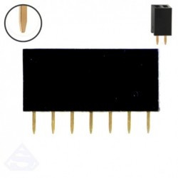 2x Pinheader 7pin dystans goldpin 8.5mm 2.54mm