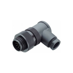 Binder 99-0717-70-13 M 10-12mm Angle Cable Mnt 12+PE Pin with Solder Termination