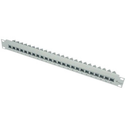 Telegärtner 100007007 Network patch panel 24 ports 1U CAT6A Grey-white