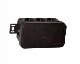 Puszka hermetyczna N/T IP54 89x42x38mm czarna