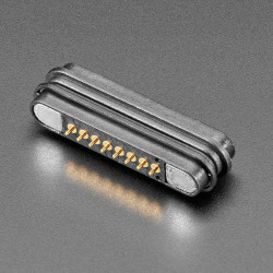 DIY Magnetic Connector - Straight 8 Contact Pins - 2.2mm Pitch