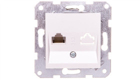 Karre Gniazdo Komputerowe 1Xrj45 Kat. 5E, Kolor Biały / 90963632