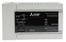 Sterownik programowalny PLC Mitsubishi Electric FX5U 16 16 Ethernet, RS485 Ujście, źródło Przekaźnik, tranzystor 120 kB