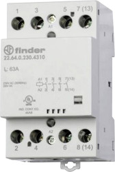 Finder 22.44.0.230.4717 Stycznik instalacyjny 3 NO, 1 NC 230 V/AC, 240 V/AC 1 szt.