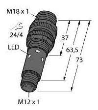 Bezzwrotny czujnik fotoelektryczny Turck S18-2VPRL-Q8 3042187 1 szt.