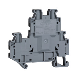 Dwurzędowa złączka szynowa Phoenix Contact poziomy: Podwójny 26 → 10AWGŚruba UTTB4-PV 30A 800 V