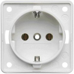 Integro Gniazdo SCHUKO biały mat 841852502