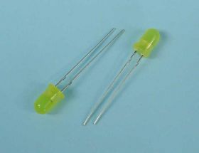 LED 5mm YELLOW 12V MIGAJĄCY MATOWA