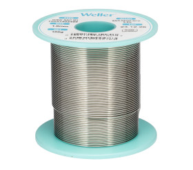 Lut bez ołowiu średnica 1mm Weller 0% Pb temp. topnienia 217-221°C 100g 0.5% Cu 96.5% Zn 3% Ag