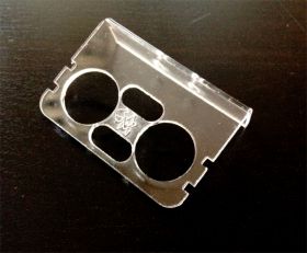 Plastikowy uchwyt do czujnika HC-SR04 bezbarwny