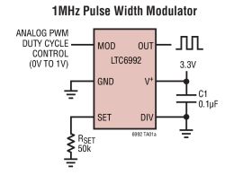 LTC6992 - TimerBlox: Voltage-Controlled Pulse Width Modulator (PWM)