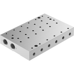 Podstawa rozdzielacza 6-drogowa G 1/8, metryczne M5