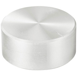 TruComponents 320056 Control knob &#x2B; marking Silver (&#xD8; x H) 40mmx17mmAlu/Plastic
