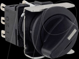 LB6S-33LT6 LB16mm, SS, round, mtnd, lever, spr ret left/right, 2 Pos. 90°