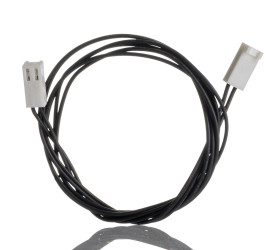 Kabel przewód-płytka, KK 254, raster: 2.54mm, 600mm, Zasilanie, Cyna, Czarny