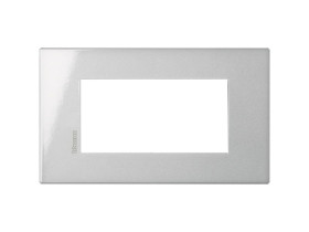 AXOLUTE Ramka 1 pojedyncza prostokątna AIR 4 moduły aluminium HW4804HC LEGRAND