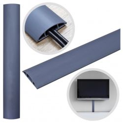 Listwa maskująca przewody TV maskownica uniwersalna napodłogowa naścienna 75x18mm szara 2m