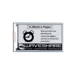 Moduł e-Paper HAT E-Ink 4,26&quot; 800x480 dla Raspberry Pi - Waveshare 26376