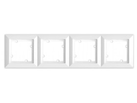 OPAL Ramka poczwórna biała Ra-4 Op BI