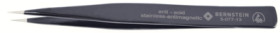 ESD SMD tweezers, uninsulated, antimagnetic, stainless steel, 130 mm, 5-077-13