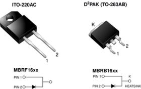 MBRF16xx Schottky Barrier Rectifier