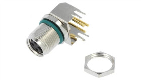 M8s-03Pffr-Sf8001 Złącze M8 Żeński 3Pin Kątowe 90 Gniazdo 4A Ip68 60V Metal