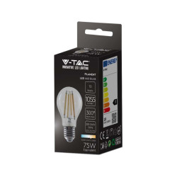 Żarówka LED E27 10W 1055lm 3K A67 przezroczysta filament VT-1981 SKU214410 V-Tac