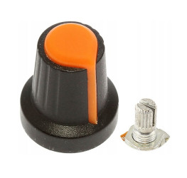 6mm Potentiometer Knob 15x17mm - Orange