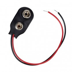 Złącze gniazdo zatrzask baterii 6F22 9V 15cm klip zacisk z przewodem