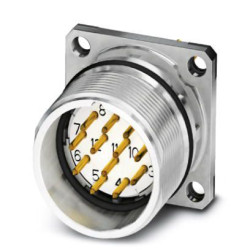 Złącze wielostykowe przemysłowe 17-pinowe M23 Montaż przedni Wtyczka Phoenix Contact