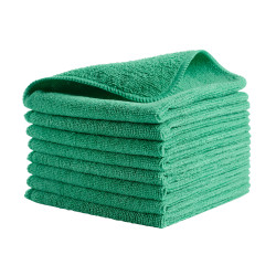 MICROFIBER CLOTH 12" X 12" GREEN