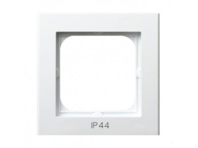 SONATA STANDARD Ramka 1 pojedyncza do łączników IP44 biały mat RH-1R/75 OSPEL