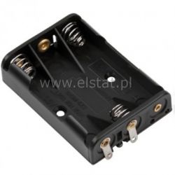 Koszyk na baterie 3xR3 ( III ) 1-strona +styki