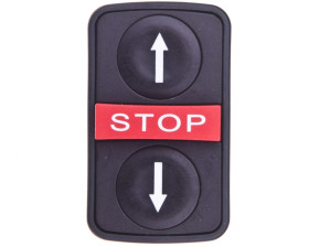 Napęd przycisku podwójny czarny /STRZAŁKA GÓRA-DÓŁ/STOP/ z samopowrotem ZB5AA72124