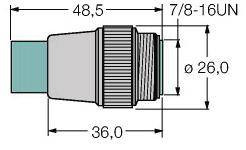 Turck 6602709 Złącze niekonfekcjonowane czujnika/aktuatora RSV-49TR-EX, 1 szt.