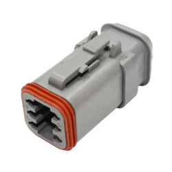 Obudowa złącza samochodowego 6 -pinowe Deutsch Obudowa DT Szary
