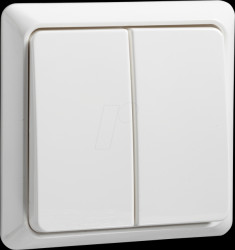 501504 Series switch, 10A, RENOVATION, plug-in terminal, pure white