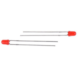 LED, THT, czerwona, 2-Pin, 2,5 V, 40°, Kingbright