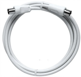 Kabel sznur 2,5m wtyk telewizyjny IEC / gniazdo telewizyjne IEC high shielded BAK 250-70