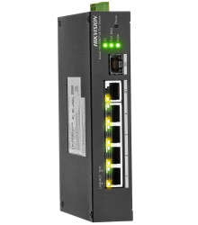 DS-3T1306P-SI/HS - switch przemysłowy PoE 4-port + 1 RJ45 + 1 SFP