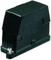 Grommet housing, size 16B, die-cast aluminum, M25, angled, screw locking, IP69/IPX9K/IP68/IP65, 19400160511