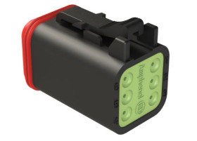 Złącze kabla 6-pinowe Amphenol Industrial 3-rzędowe Żeński 13A AT Połączenie zagniatane Złącze samochodowe