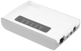 Sieciowy serwer wydruku Digitus DN-13024 USB-A, LAN (10/100 MBit/s), WLAN 802.11 b/g/n