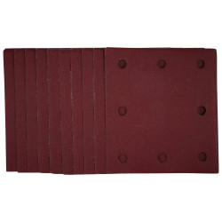Draper 53118 1/4 Sanding Sheets-Hook&amp; Loop, 115 x 105mm, 240 Grit (Pack of 10)