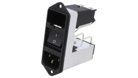 Cd24.1101.151Złącze Zasilające Ac Gniazdo Męskie 2A 250Vac Iec 60320 4Mh