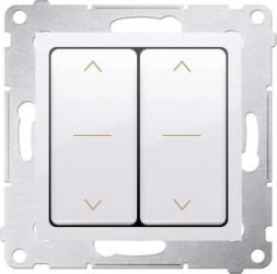 Simon54 Łącznik żaluzjowy podwójny biały DZW2.01/11