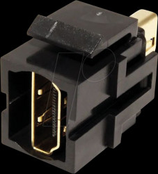 918.041 Keystone module, HDMI socket, black