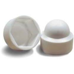 Nakrętka sześciokątna M6 Sześciokątna PP Biały