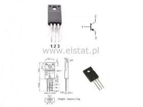tranzystor NPN 1000V 3A 30W 6MHz; TO220 iso