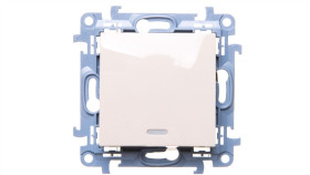 Simon 10 Przycisk Pojedynczy Z Podświetleniem Led Kremowy Cp1l.01/41